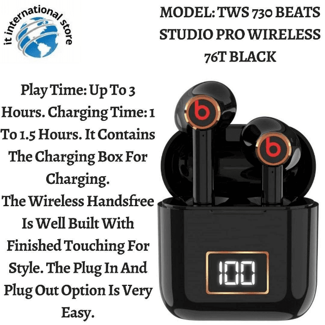 TWS 730 Beads Studio Pro Wireless 76T Black