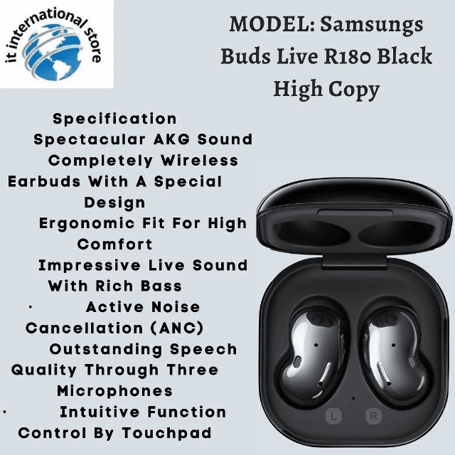 Galaxy Buds Live R180 Black High Copy